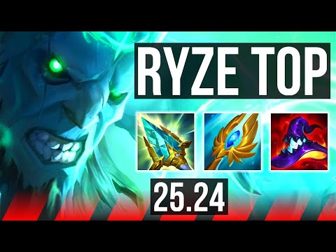 RYZE vs AATROX (TOP) | 51K damage, Good KDA: 17/3/9 | KR Master | 25.24