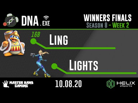 DNA.EXE S8:W2 - 16B | Ling (Palutena, Dedede, Peach) Vs. Lights (Zero Suit, Cloud) - Winners Finals