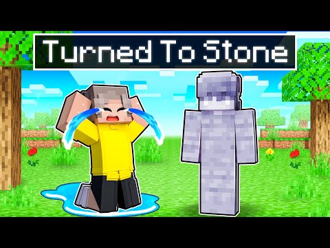 Cash TURNED TO STONE In Minecraft!