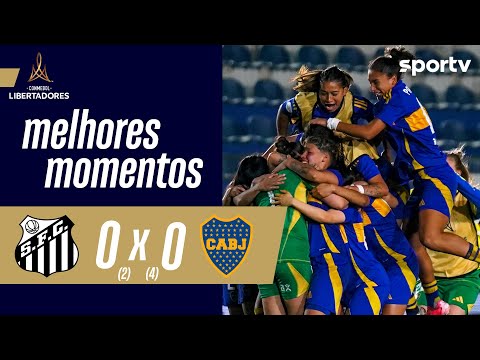 Gols e lances de Santos x Boca Juniors