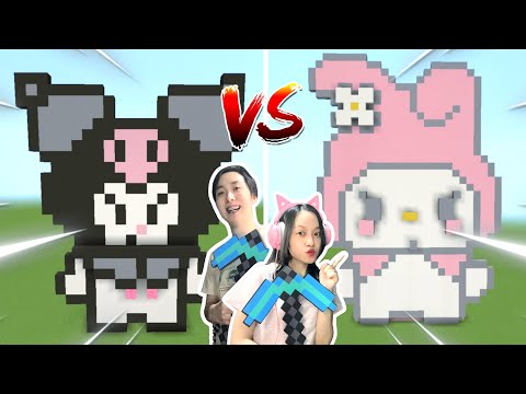 EPIC Build Battle: My Melody vs Kuromi!