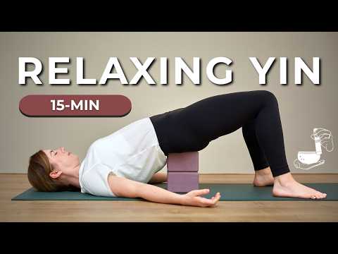 Yin Yoga for Beginners 15 minutes: Melt Away Tension