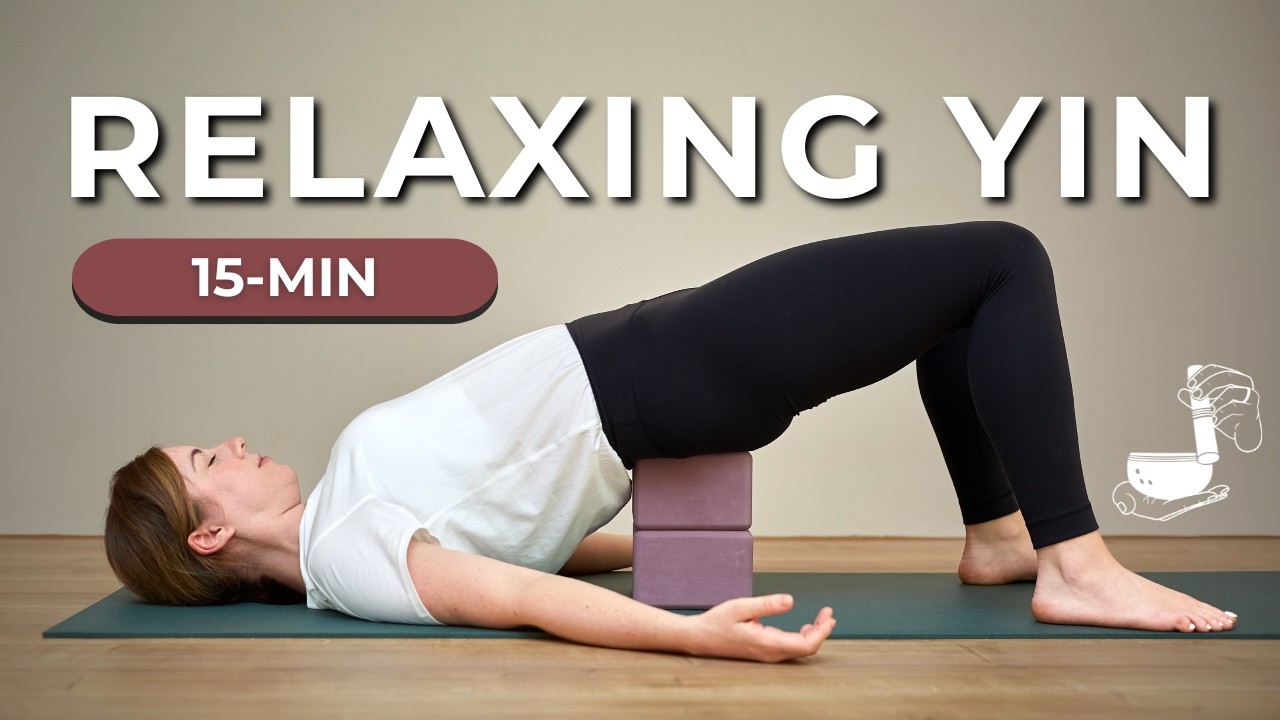 Yin Yoga for Beginners 15 minutes — Yin Yoga class, 16 minutes