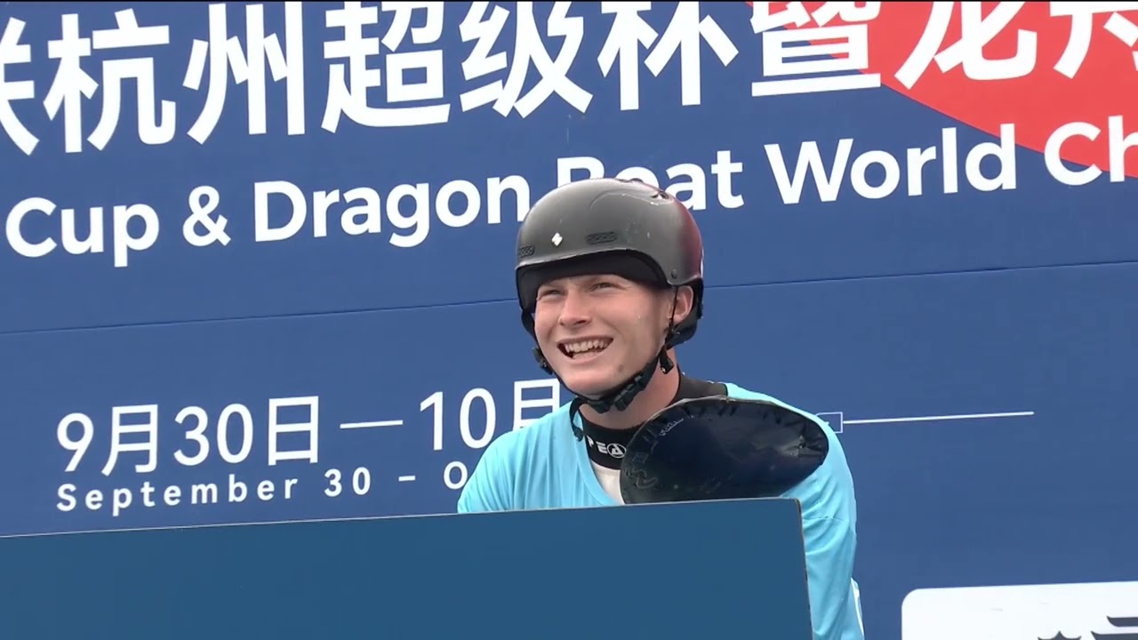 Giovanni De Gennaro of Italy comes out on top in men's kayak cross / 2026 Super Cup Hangzhou China