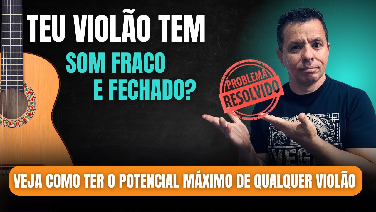 COMO MELHORAR A QUALIDADE DE SOM DO SEU VIOLÃO  👉 FAÇA ISTO E TENHA A QUALIDADE MÁXIMA!