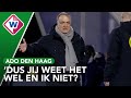 ADO-trainer Dick Advocaat is verbaasd: 'Dus jij weet het wel en ik niet?' | OMROEP WEST SPORT