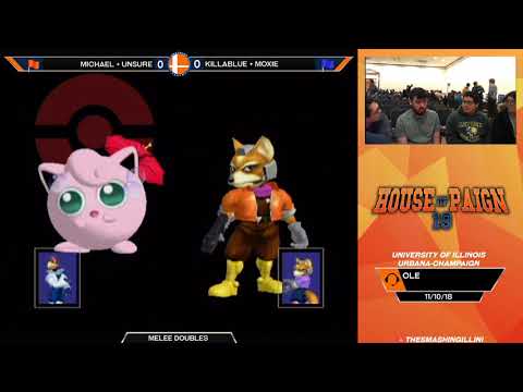 [HOP 19] Michael + Unsure (R) vs. Killablue + Moxie (B) SSBM Doubles