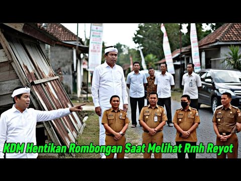 KDM Menghentikan Rombongan Saat Melihat Rumah REYOT Hampir Roboh Di Pinggir Jalan