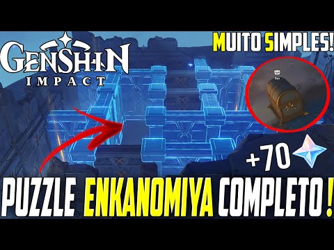 Puzzle Enkanomiya Labirinto Com 2 Baús Luxuosos, Localização E Guia Completo - Genshin Impact