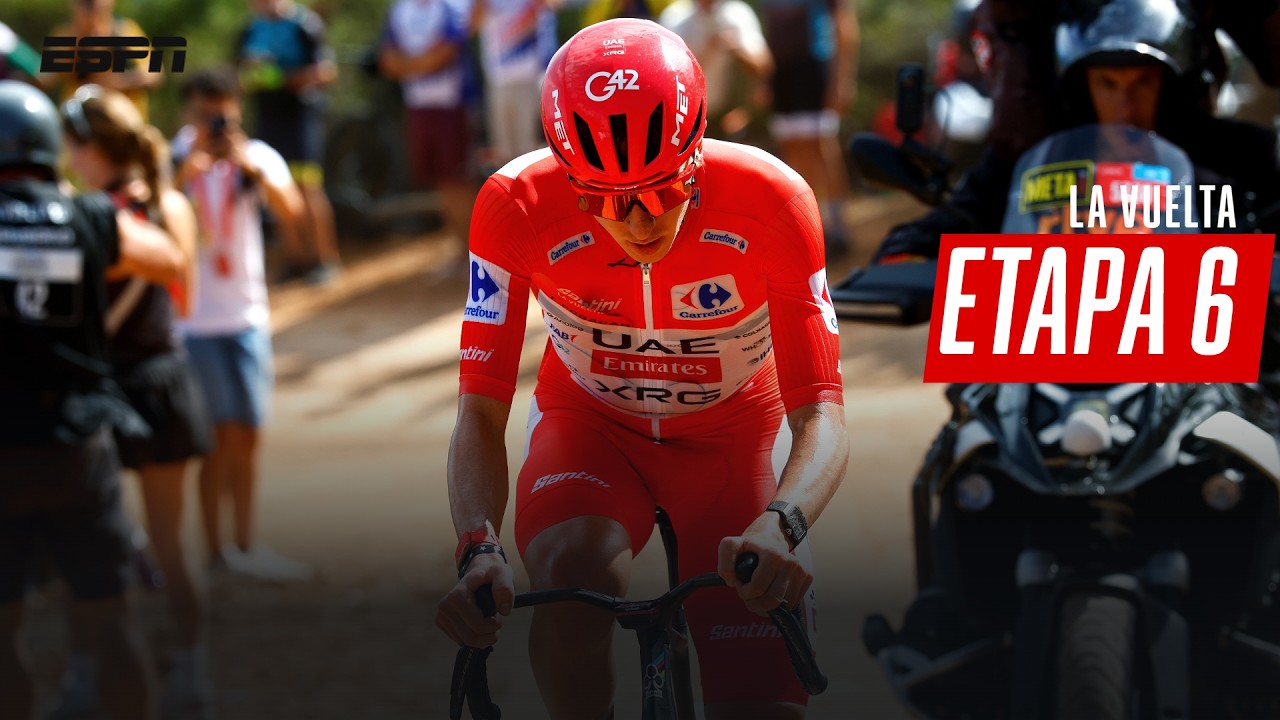 YA ES UN CLÁSICO: OTRA VICTORIA DE TADEJ POGACAR PARA QUEDARSE CON LA ETAPA 6 DE LA VUELTA | RESUMEN
