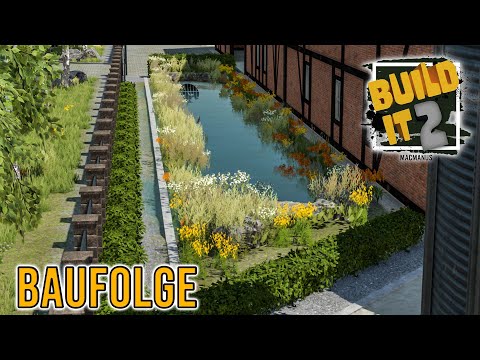 LS22 Build It 2 Hofbau #11 - Ein Bach mitten im HOF & Beginn des Feriengebietes  - Farming Simulator