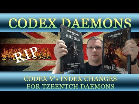 Warhammer40K: Review - NEW Codex Chaos Daemons (TZEENTCH)