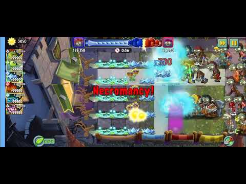 Plants vs zombies 2 mod using power vine and ice weed sun cost -99999 tournament gameplay