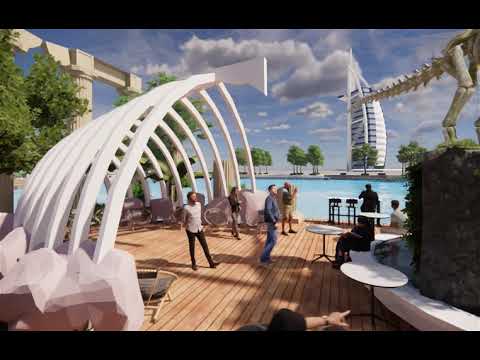 , title : 'Sketchup+Enscape render+Walkthrough | Public Park Themed Coffee Shop Design | Landscape Architecture'