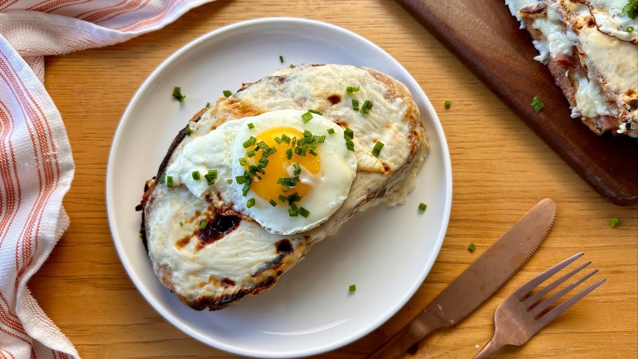 Traditional Croque Madame Recipe https://www.youtube.com/watch?v=9yEs2sLj1OA