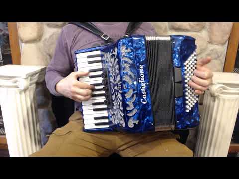 CAST2772BL - Blue Castiglione Piano Accordion LMM 27 72 $1999