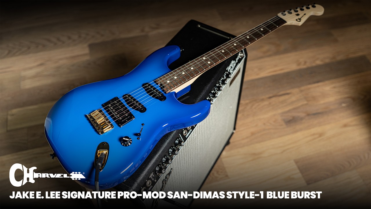 Jake E. Lee Discusses His New Signature Pro-Mod San-Dimas Style-1 Blue Burst | Charvel Guitars - YouTube