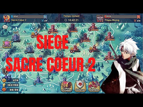 SIEGE : Sacré Coeur 2 VS NewbutGuardian et Light Hope 2 [SUMMONERS WAR] Le retour en G3 !!