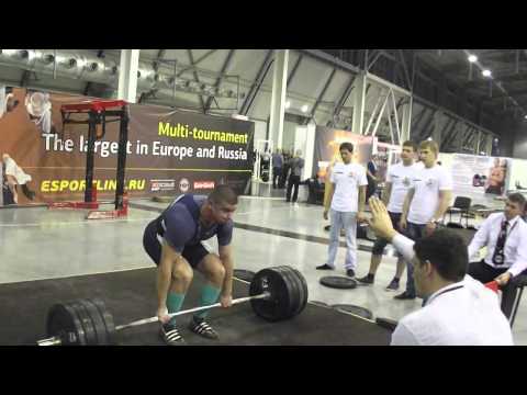 832 lbs @ 220 Raw Deadlift - Alexander Obukhovich (377.5@100kgs)