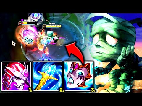 AMUMU TOP BUT I HAVE LEGIT PERMA-CC & INSTANT KILLS! (AMAZING BUILD) - S13 Amumu TOP Gameplay Guide