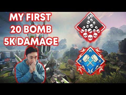 My First 20 bomb and 5k damage in Apex Full Game