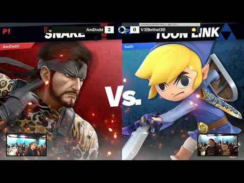 SOS 121 Losers Quarter Finals - AmDodd (Snake) vs Bethel3D (Toon Link)