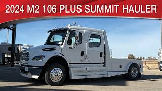 A preview image of the linked video showcasing 2024 Freightliner M2 106 Plus Summit Hauler