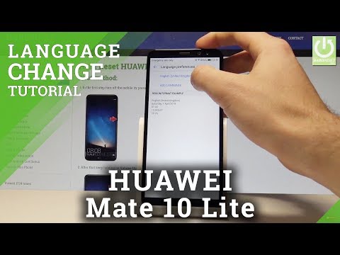 How to Change Language on HUAWEI Mate 10 Lite |HardReset.info
