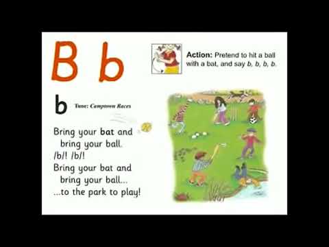 UK School Primary One Jolly Phonics Song Bb - Bring your Bat and Bring your Ball