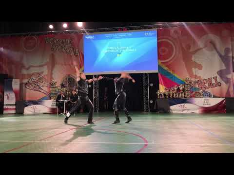 1 st place BROVA Oleksiy   MARCHUK Vladyslava World Championship Rock n Roll  junior St Maur