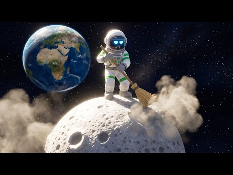 УБИРАЮ ЛУНУ ЗУБНОЙ ЩЕТКОЙ! БЕЗУМИЕ!