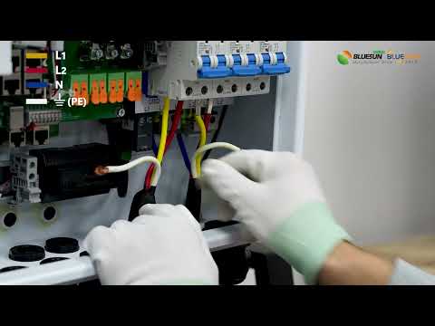 Bluesun 10KW Inverter & 10kWh Lithium Battery Wiring installation