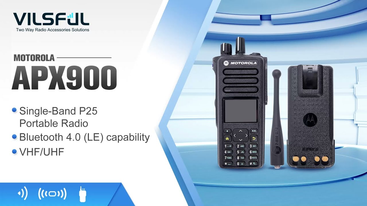 Video hướng dẫn 1 Motorola APX 900 Single-Band P25 Portable Radio