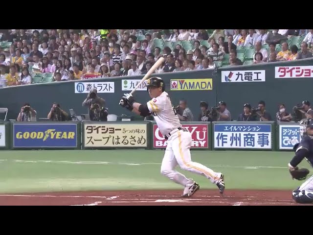 【1回裏】3試合で8打点目!! ホークス・長谷川 先制タイムリー!! 2016/5/26 H-Bs