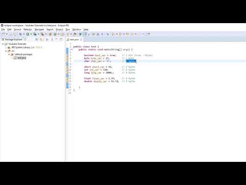 Java Tutorials Part 04 Primitive Data Types