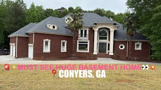 👀⚡️ WOW! 💥 $700K Luxury Brick Home 🏠 Conyers, GA | Oversized Unfinished Basement