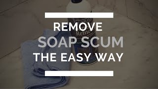 Remove Soap scum from marble the Easy Way!