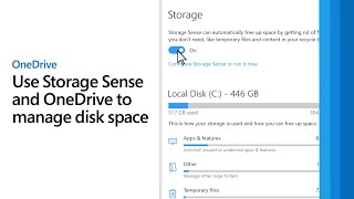 Getting started with OneDrive - Use Storage Sense and OneDrive to mana