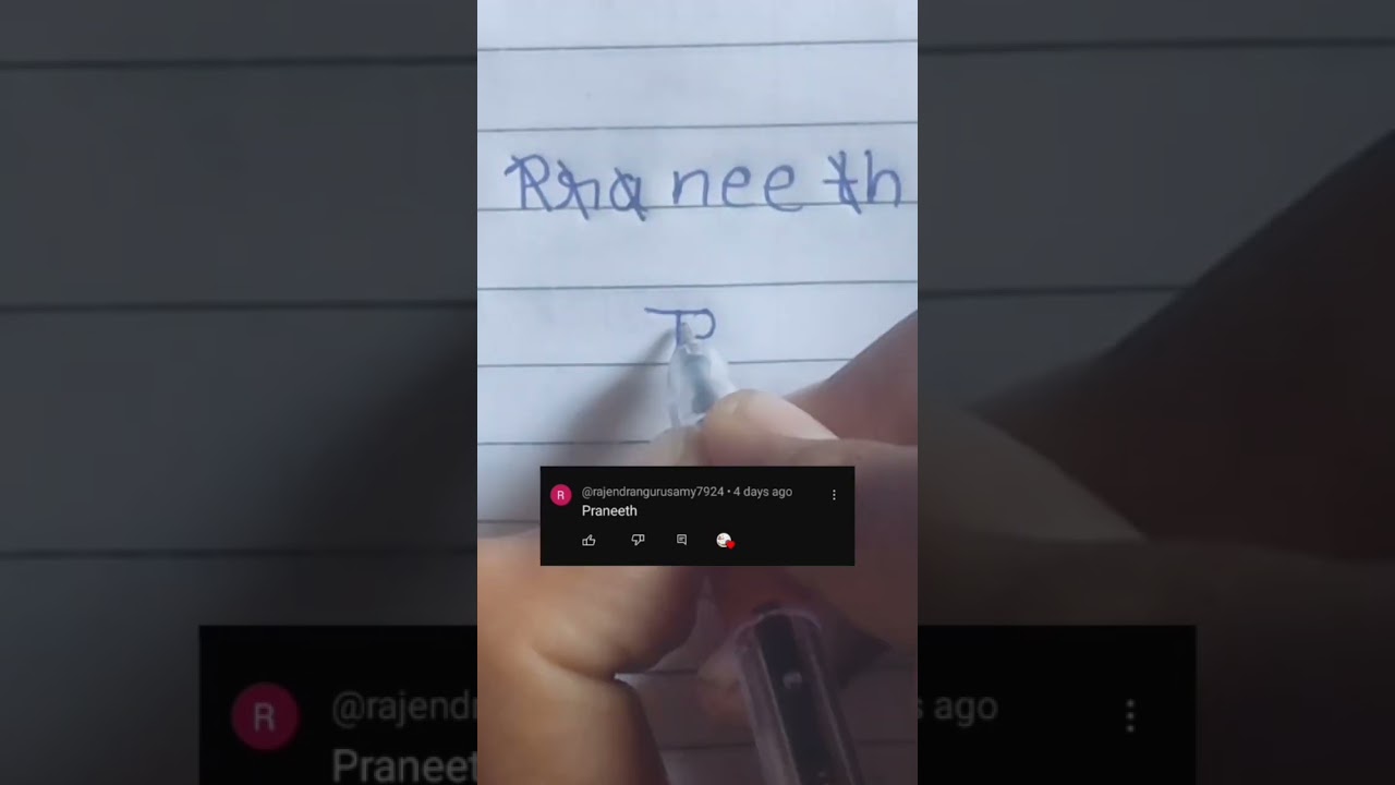 Praneeth Comment accepted. Comment your name for logo #art #drawing #logo #logodesign #shorts