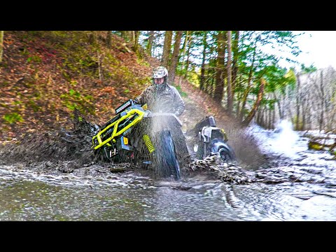 Frozen Swamp Versus:  2020 Can-Am Outlander XMR 850 on Moto Havocs with Yoshimura Exhaust System