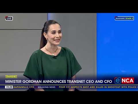 Public Enterprises Minister Pravin Gordhan announces Transnet CEO and CFO