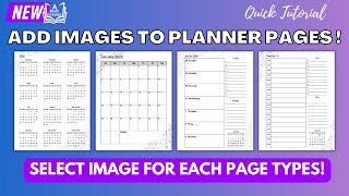 ✨ New Planner Tool Feature – Add Images to Your Pages in A Book Creator