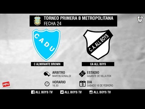 #PRIMERAB 2018/2019 | Fecha #24 #CADU 1 - 3 #AllBoys