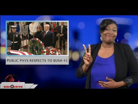 Public pays respects to Bush 41 (ASL - 12.4.18)