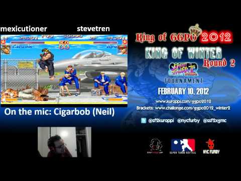 The King of GGPO Round 2 - stevetren (ryu) vs mexicutioner (thawk)