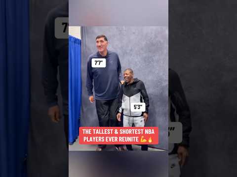 7’7” Gheorghe Muresan & 5’3” Muggsy Bogues 🤝 (via SaidSharif11/TT)