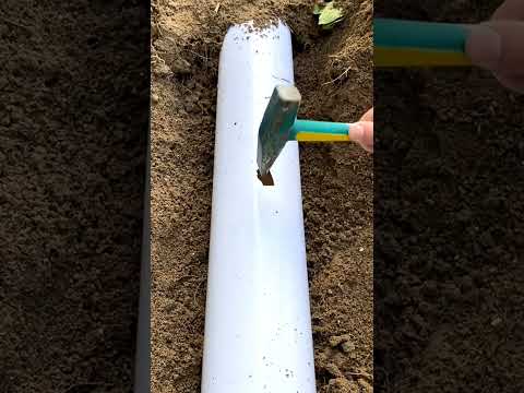 How to fix a hole in a PVC pipe#shorts