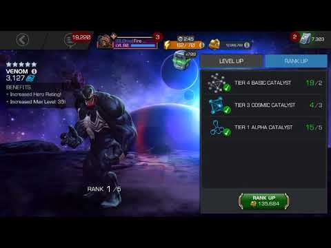 5 star venom rank up