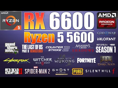 RYZEN 5 5600 + RX 6600 : Best Value Budget Combo? 17 Games Tested