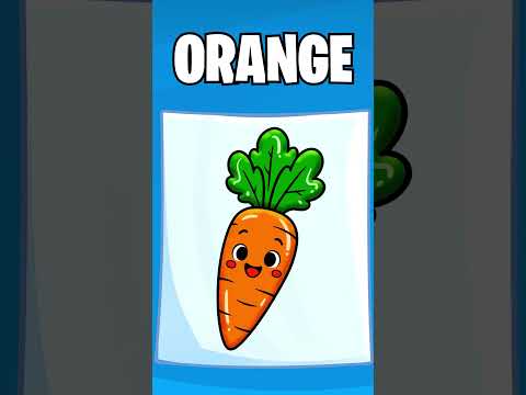Simple Drawing & Color Mixing Paints with Funny Veggies for Kids 🎨🥦🍇🥕 #shortsforkids